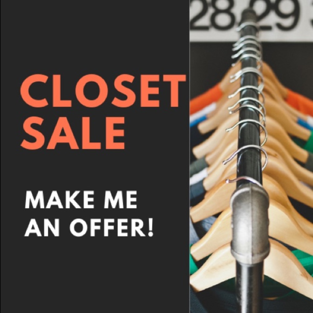Closet Sale! Dropped prices for today only 10/30!